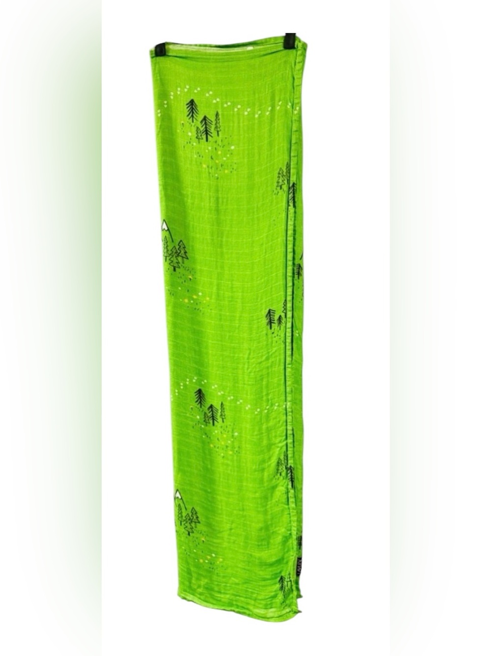 Lavley 45” X 100” 70% Bamboo, 30% Cotton Lightweight Green Mountain‎ Scene Scarf